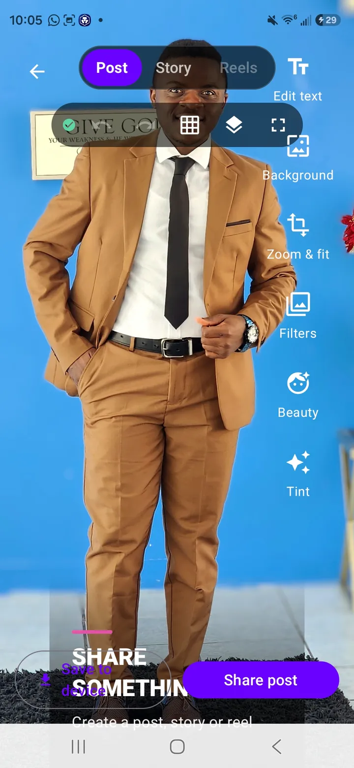 A photo open in the Globamit editor while choosing a visual look